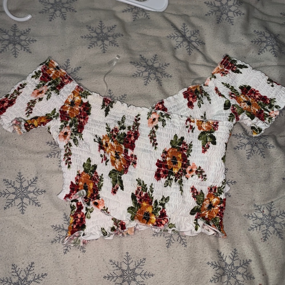 floral crop top